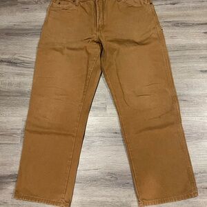 Dickies Brown Straight-Leg Jeans